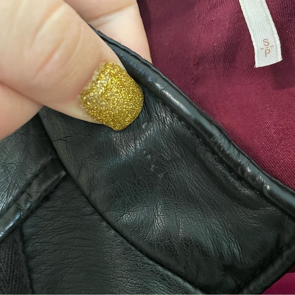 Free People Twisted Vegan Military Jacket Faux Leather. Small. - Picture 5 of 7